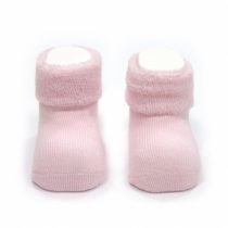 calcetines-para-bebe-liso-rosa