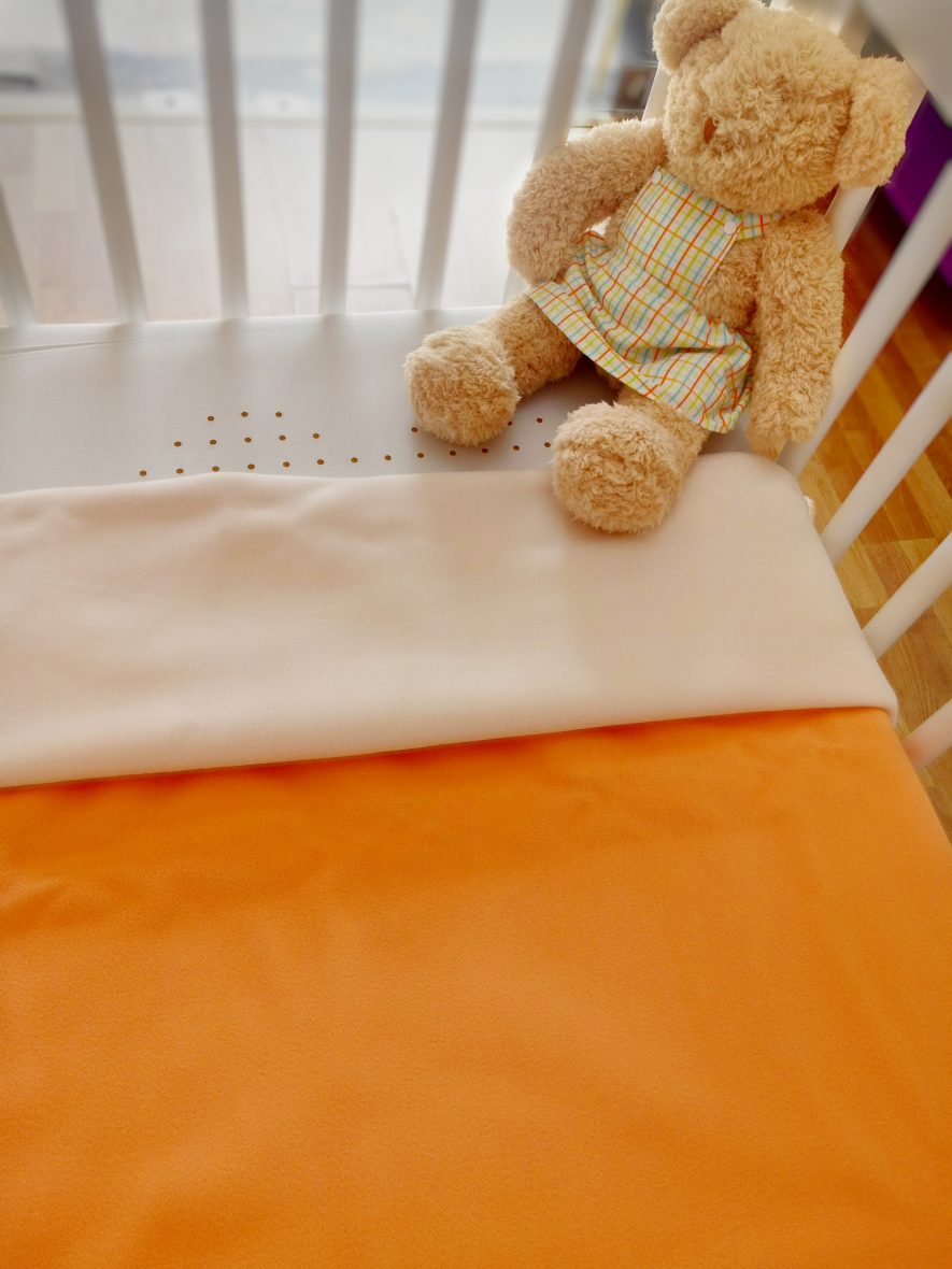 MANTA MINICUNA Crema / Melocoton
